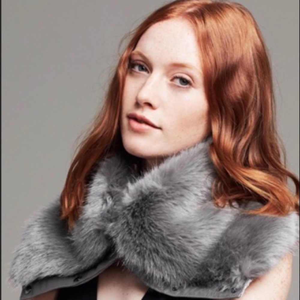 Faux fur neck warmer